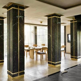 CỘT ĐÁ VUÔNG CẨM THẠCH XANH